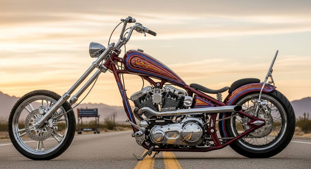 アイアンホースの真髄：ハーレーチョッパーカスタム完全マニュアル2025