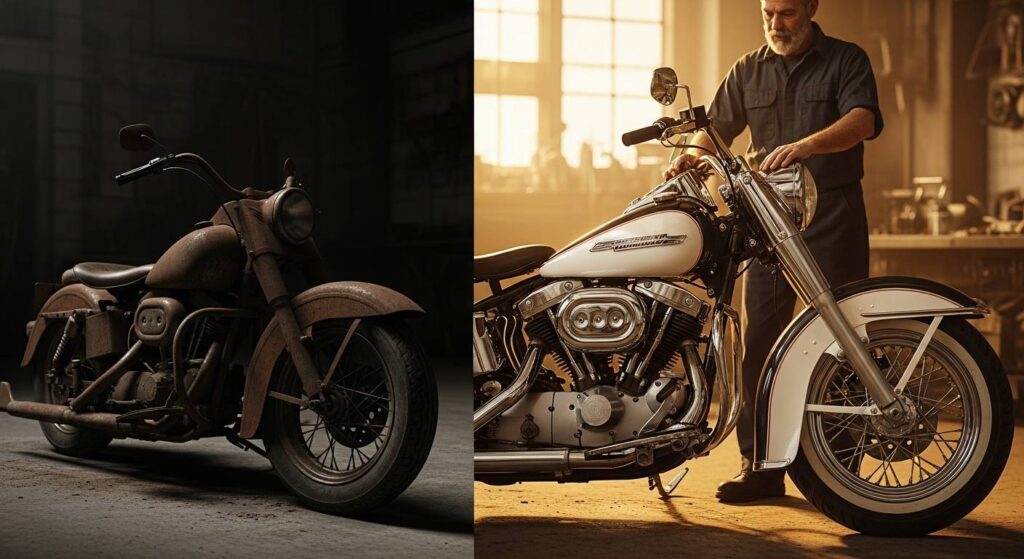 捨てられかけた旧車ハーレーが蘇る瞬間|修理師が語る感動のビフォーアフター